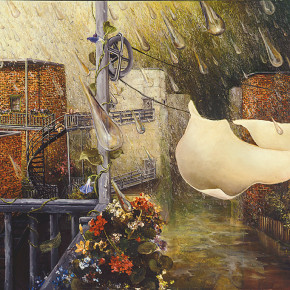 Début d'averse-Huile-30x36"1999